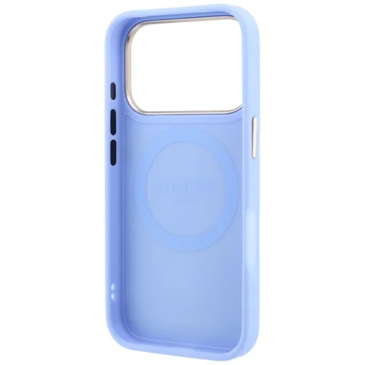 iPhone 18 Pro Max / 17 Pro Max világoskék Guess Peony 4G Small Logo MagSafe tok - 7