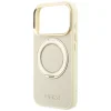 iPhone 18 Pro Max / 17 Pro Max béžový zadný kryt Guess Ring Stand 360 Grained Classic Logo MagSafe thumbnail
