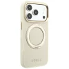 iPhone 18 Pro Max / 17 Pro Max bézs Guess Ring Stand 360 Grained Classic Logo MagSafe hátlap tok thumbnail