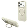 iPhone 18 Pro Max / 17 Pro Max bézs Guess Ring Stand 360 Grained Classic Logo MagSafe hátlap tok thumbnail