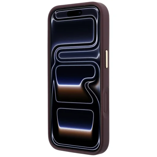 Apple iPhone 18 Pro Max / 17 Pro Max bordové Guess puzdro s 360° prstencovým stojanom Grained Classic Logo MagSafe - 5