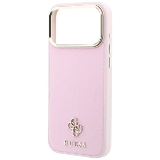 Apple iPhone 18 Pro Max / 17 Pro Max ružové puzdro Guess Saffiano Small 4G & Classic Logo MagSafe - 6