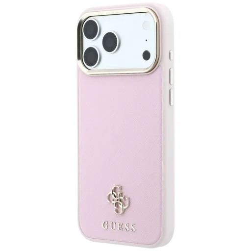 Apple iPhone 18 Pro Max / 17 Pro Max ružové puzdro Guess Saffiano Small 4G & Classic Logo MagSafe - 2