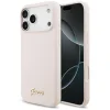 Apple iPhone 18 Pro Max / iPhone 17 Pro Max ružový Guess Silicone Script Metal Logo MagSafe kryt thumbnail