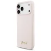 Apple iPhone 18 Pro Max / iPhone 17 Pro Max ružový Guess Silicone Script Metal Logo MagSafe kryt thumbnail