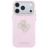 iPhone 18 Pro / 17 Pro rózsaszín Guess Smooth & Big Strass Logo tok thumbnail
