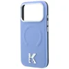 Apple iPhone 18 Pro / 17 Pro svetlomodré puzdro Karl Lagerfeld Grained Embossed Ring & Kameo Logo MagSafe thumbnail