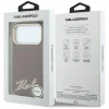 iPhone 18 Pro Max / 17 Pro Max bordové puzdro Karl Lagerfeld Grained with Resin Signature Logo MagSafe thumbnail