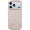 iPhone 18 Pro / 17 Pro rózsaszín Karl Lagerfeld Grained with Resin Signature Logo MagSafe tok thumbnail