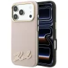 iPhone 18 Pro / 17 Pro rózsaszín Karl Lagerfeld Grained with Resin Signature Logo MagSafe tok thumbnail