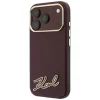 iPhone 18 Pro Max / 17 Pro Max bordó Karl Lagerfeld Grained with Resin Signature Logo MagSafe tok thumbnail