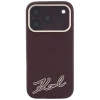 iPhone 18 Pro Max / 17 Pro Max bordó Karl Lagerfeld Grained with Resin Signature Logo MagSafe tok thumbnail