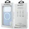 Apple iPhone 18 Pro / 17 Pro modrý Karl Lagerfeld Ring Stand 360 Saffiano Classic Logo MagSafe zadný kryt thumbnail
