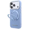 Apple iPhone 18 Pro / 17 Pro modrý Karl Lagerfeld Ring Stand 360 Saffiano Classic Logo MagSafe zadný kryt thumbnail
