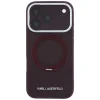 iPhone 18 Pro Max / 17 Pro Max bordó Karl Lagerfeld Ring Stand 360 Saffiano Classic Logo MagSafe tok thumbnail