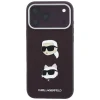 Apple iPhone 18 Pro / 17 Pro bordový Karl Lagerfeld Saffiano Karl & Choupette Heads Pins & Logo ochranný kryt thumbnail