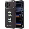 Apple iPhone 18 Pro / 17 Pro bordový Karl Lagerfeld Saffiano Karl & Choupette Heads Pins & Logo ochranný kryt thumbnail