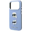 Puzdro pre iPhone 18 Pro / 17 Pro – Karl Lagerfeld Saffiano s motívom Karl a Choupette, svetlomodré thumbnail