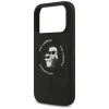 iPhone 18 Pro Max / iPhone 17 Pro Max fekete Karl Lagerfeld Silicone Karl&Choupette Ring MagSafe tok thumbnail