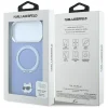 Apple iPhone 18 Pro / 17 Pro svetlomodré puzdro Karl Lagerfeld Ring Stand 360 Choupette Head Pin MagSafe thumbnail