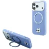 Apple iPhone 18 Pro / 17 Pro svetlomodré puzdro Karl Lagerfeld Ring Stand 360 Choupette Head Pin MagSafe thumbnail