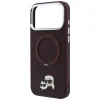 iPhone 18 Pro / 17 Pro Bordový Karl Lagerfeld Ring Stand 360 Karl & Choupette Heads Pin MagSafe kryt thumbnail
