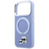 iPhone 18 Pro Max svetlomodrý Karl Lagerfeld Ring Stand 360 Karl & Choupette Heads Pin MagSafe kryt thumbnail