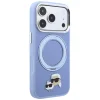 Apple iPhone 18 Pro / 17 Pro világoskék Karl Lagerfeld Ring Stand 360 Karl & Choupette Heads Pin MagSafe tok thumbnail