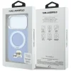 Apple iPhone 18 Pro / 17 Pro világoskék Karl Lagerfeld Ring Stand 360 Karl & Choupette Heads Pin MagSafe tok thumbnail