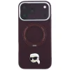 iPhone 18 Pro / 17 Pro bordó Karl Lagerfeld Ring Stand 360 Karl Head Pin MagSafe tok thumbnail
