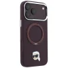 iPhone 18 Pro / 17 Pro bordó Karl Lagerfeld Ring Stand 360 Karl Head Pin MagSafe tok thumbnail