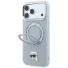 iPhone 18 Pro / 17 Pro sivý Karl Lagerfeld Ring Stand 360 Karl Head Pin MagSafe zadný kryt thumbnail