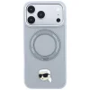 iPhone 18 Pro / 17 Pro sivý Karl Lagerfeld Ring Stand 360 Karl Head Pin MagSafe zadný kryt thumbnail