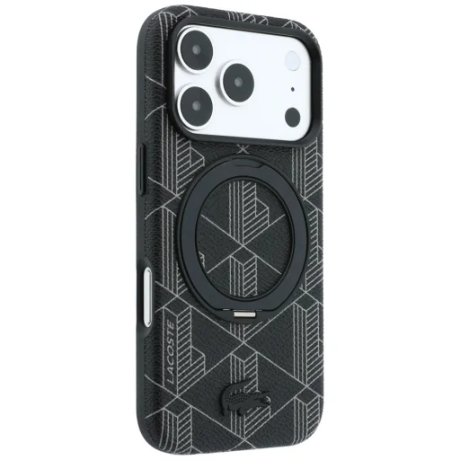 Apple iPhone 18 Pro Max / 17 Pro Max čierne puzdro Lacoste Blend with Ring Stand MagSafe - 4