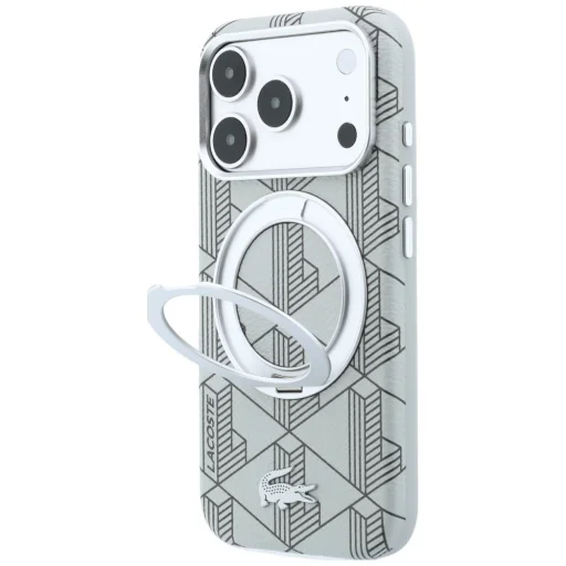 iPhone 18 Pro Max / 17 Pro Max sivý kryt Lacoste Blend with Ring Stand MagSafe - 2