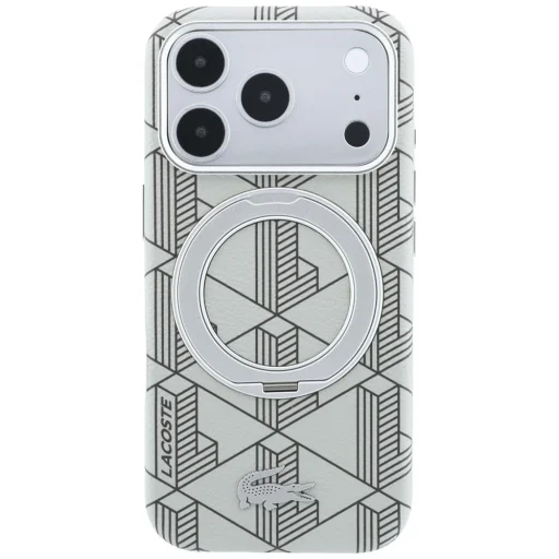 iPhone 18 Pro Max / 17 Pro Max sivý kryt Lacoste Blend with Ring Stand MagSafe - 3