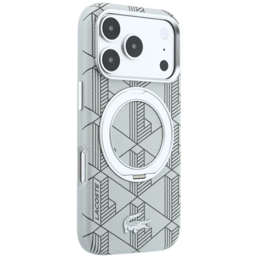 iPhone 18 Pro Max / 17 Pro Max sivý kryt Lacoste Blend with Ring Stand MagSafe - 4