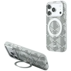 Apple iPhone 18 Pro / 17 Pro szürke Lacoste Blend with Ring Stand MagSafe hátlap tok