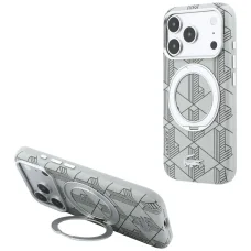iPhone 18 Pro Max / 17 Pro Max szürke Lacoste Blend with Ring Stand MagSafe tok