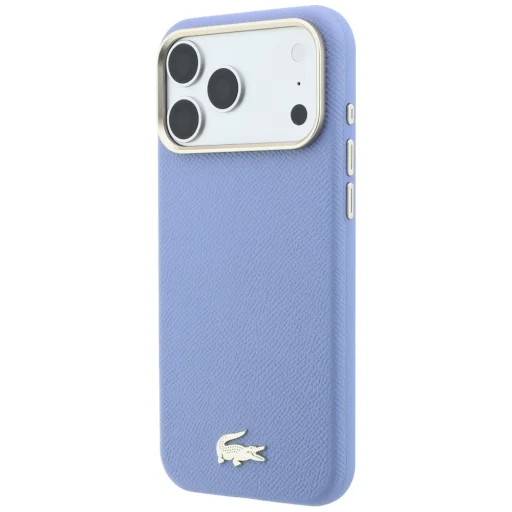  iPhone 18 Pro / 17 Pro kék Lacoste Champs Elysees Embossed MagSafe hátlap - 2