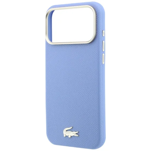 Modrý zadný kryt Lacoste Champs Elysees Embossed MagSafe pre iPhone 18 Pro / 17 Pro - 6