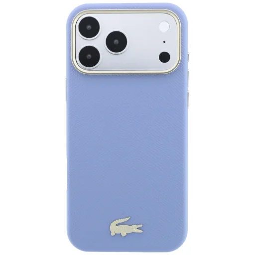  iPhone 18 Pro / 17 Pro kék Lacoste Champs Elysees Embossed MagSafe hátlap - 3