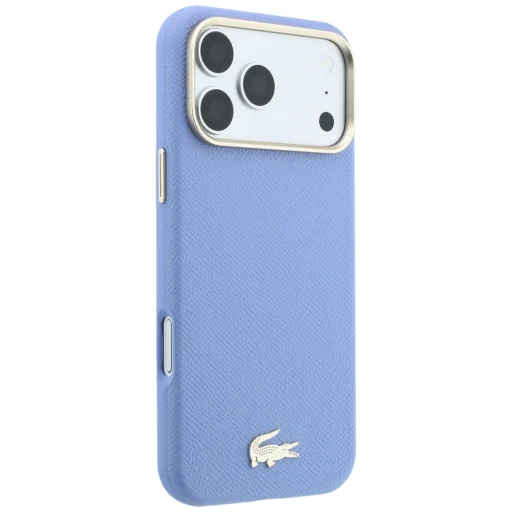  iPhone 18 Pro / 17 Pro kék Lacoste Champs Elysees Embossed MagSafe hátlap - 4
