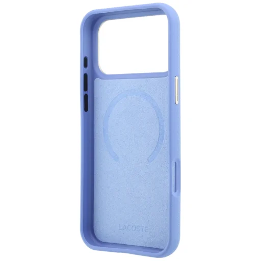  iPhone 18 Pro / 17 Pro kék Lacoste Champs Elysees Embossed MagSafe hátlap - 7
