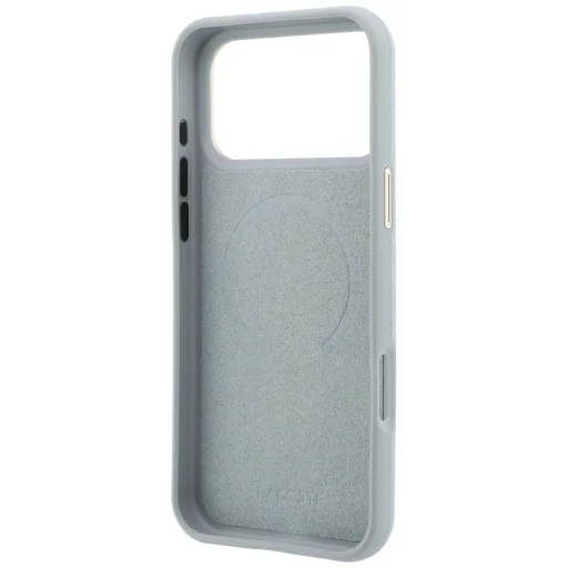  iPhone 18 Pro Max / 17 Pro Max szürke Lacoste Champs Elysees Embossed MagSafe tok - 7