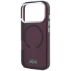 Apple iPhone 18 Pro / 17 Pro bordový Lacoste IML Frosted Lacquer Logo MagSafe zadný kryt thumbnail