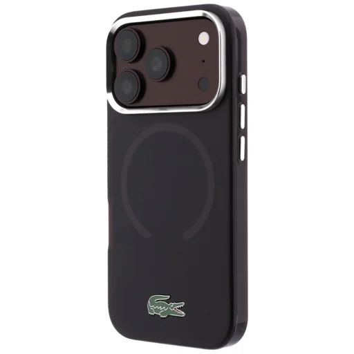  Apple iPhone 18 Pro / 17 Pro bordó Lacoste IML Frosted Lacquer Logo MagSafe hátlap tok - 2