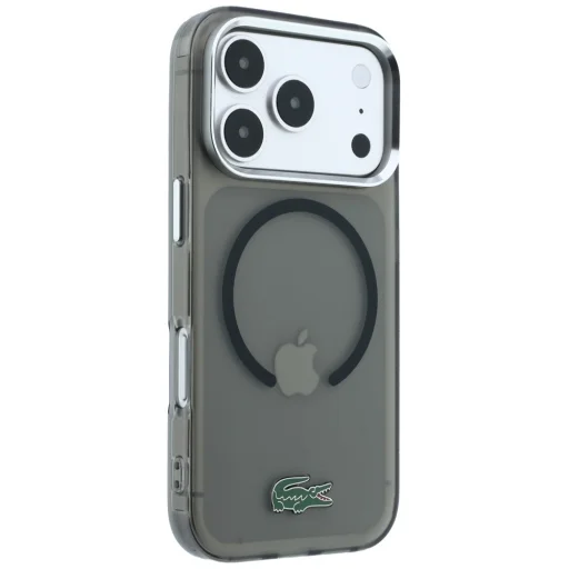 Apple iPhone 18 Pro / 17 Pro čierny Lacoste IML Frosted Laquer Logo MagSafe zadný kryt - 4