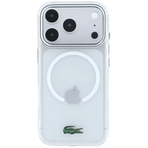  Apple iPhone 18 Pro / 17 Pro átlátszó Lacoste IML matt lakkozott logós MagSafe tok - 3