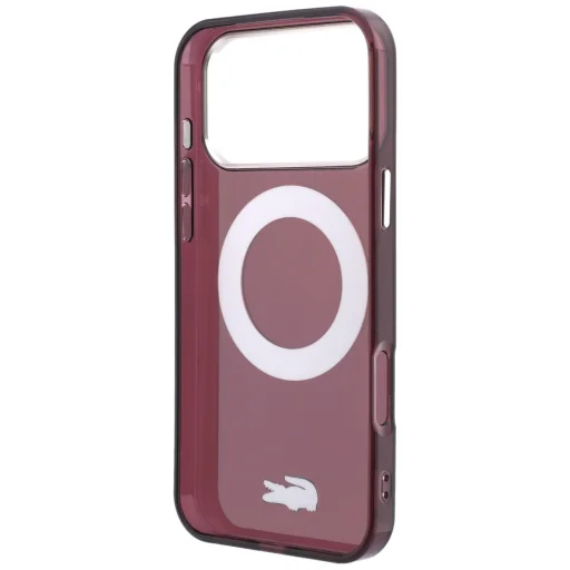 iPhone 18 Pro Max / 17 Pro Max bordový Lacoste IML Glossy Finish MagSafe kryt s prstencovým stojanom - 7